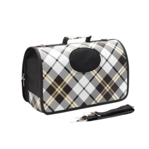 Anypet Large Pet Carrier Linear Gray Sling Bag