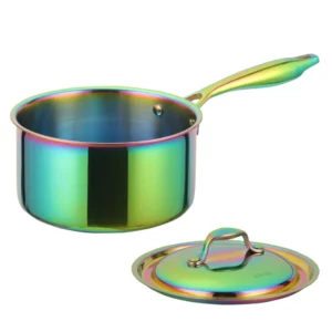 Anygleam Rainbow 304 Stainless Steel Saucepan