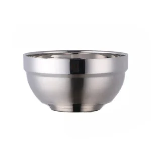 Anygleam Silver Rice Bowls Big – 2Pcs