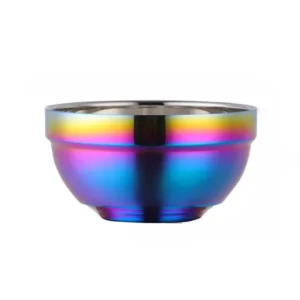Anygleam Pink Rainbow Rice Bowls Big – 2Pcs