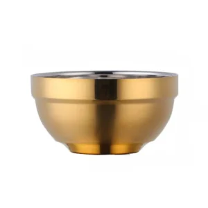 Anygleam Gold Rice Bowls Big – 5Pcs