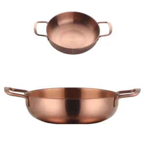 Anygleam Stock Pot Rosegold 2pcs Stainless Steel