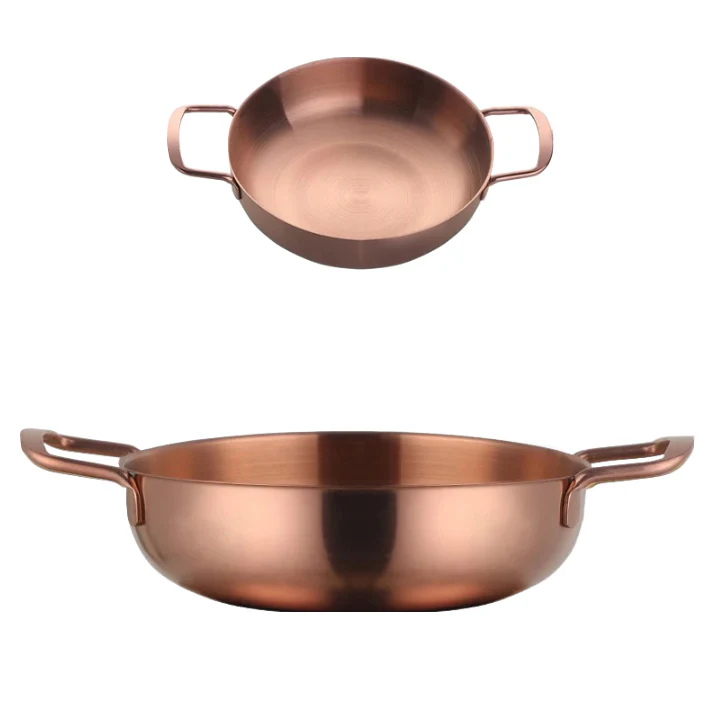 Anygleam Stock Pot Rosegold 2pcs Stainless Steel
