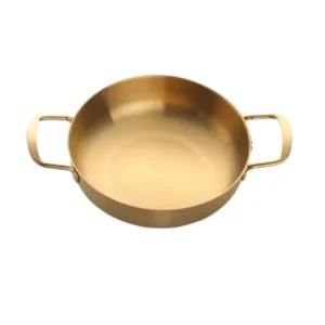 Anygleam Stock Pot Gold-S Stainless Steel Hot Pot