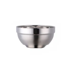Anygleam Silver Rice Bowls Small - 2Pcs