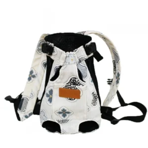 Anypet Large Gray FlowerPrint Pet Carrier Backpack