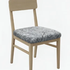Anyseat Dark Gray Crack Stone Print Chair Cover
