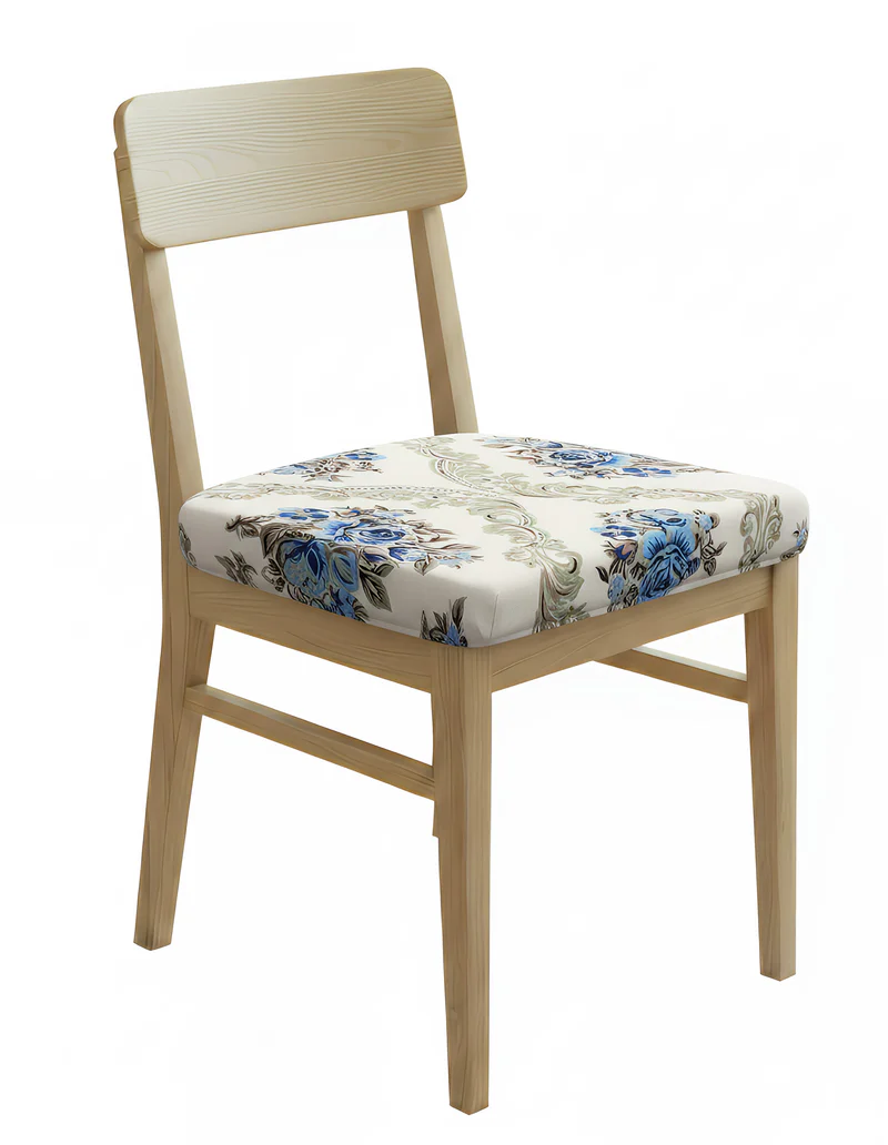 Anyseat Beige Vintage Floral Print Chair Cover