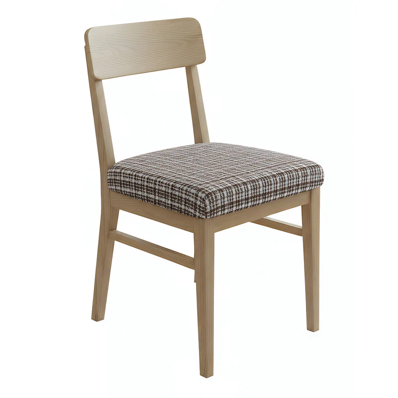 Anyseat Dark Brown Straight Line Print Chair Cover