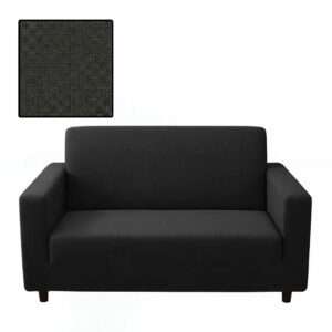 Anyseat 2-Seater Sofa Cover Black