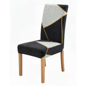 Anyseat Black Pattern Chair Cover