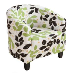 Anyseat White Leaf Chair Cover