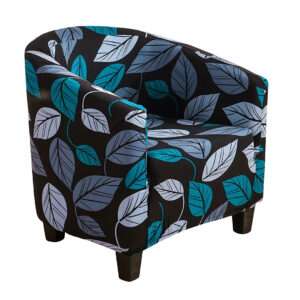 Anyseat Black Leaf Chair Cover