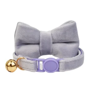 Anypet Stylish Small Light Purple Bow Cat Collar