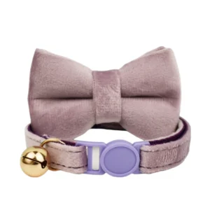 Anypet Stylish Large Purple Pink Bow Cat Collar