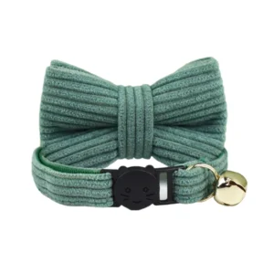Anypet Stylish Small Hunter Green Bow Cat Collar