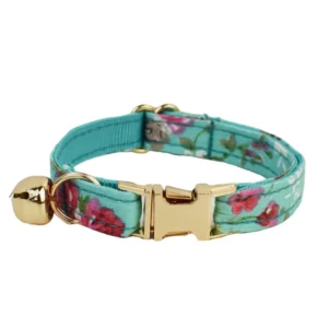 Anypet Stylish Small Floral Light Blue Cat Collar
