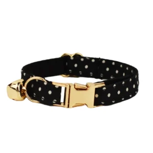 Anypet Stylish Large Dotted Black Cat Collar