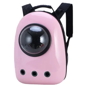 Anypet Pink No Print Space Capsule Pet Carrier