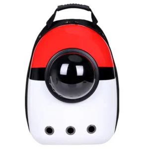 Anypet Red & White Space Capsule Pet Carrier