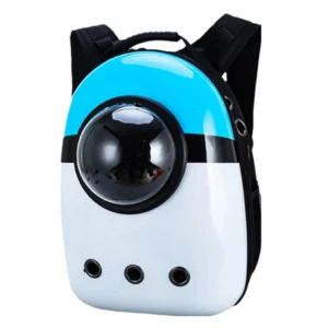 Anypet Blue & White Space Capsule Pet Carrier