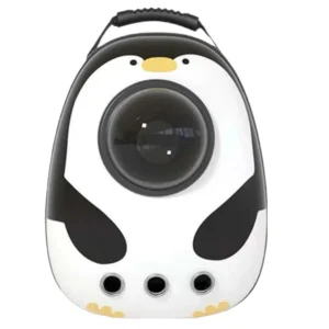 Anypet White Penguin Space Capsule Pet Carrier