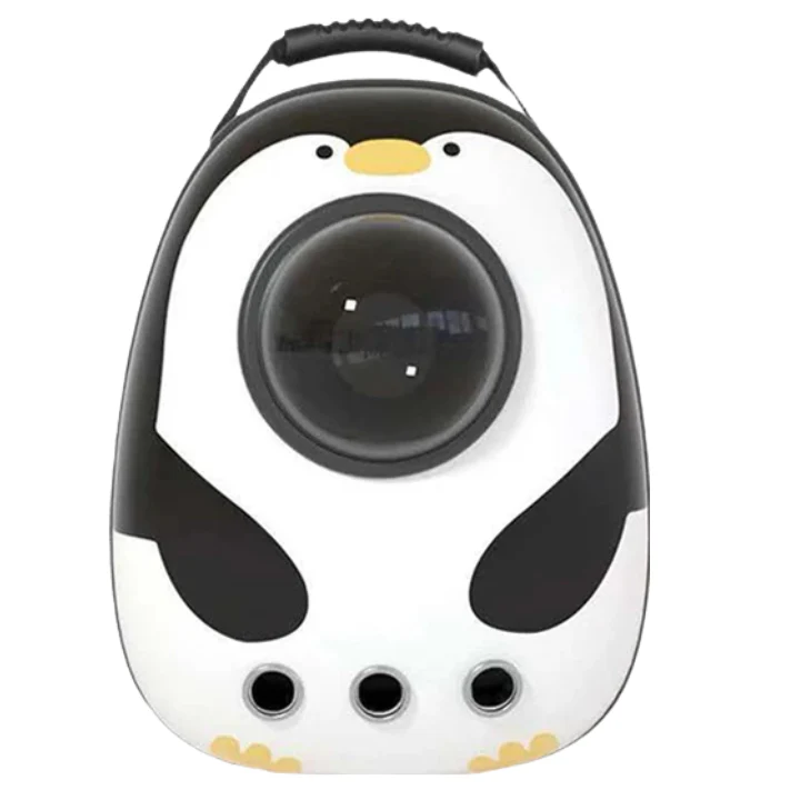Anypet White Penguin Space Capsule Pet Carrier