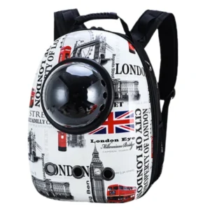 Anypet British Flag Space Capsule Pet Carrier