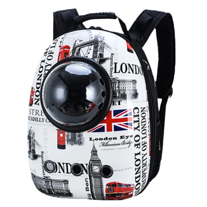 Anypet British Flag Space Capsule Pet Carrier