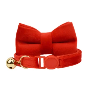 Anypet Stylish Small Red Bow Cat Collar