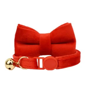 Anypet Stylish Large Red Bow Cat Collar
