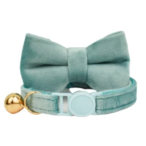 Anypet Stylish Small Green Bow Cat Collar