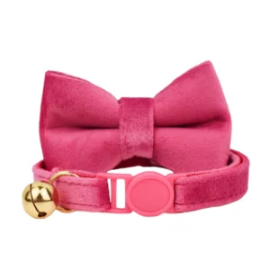 Anypet Stylish Large Pink Bow Cat Collar