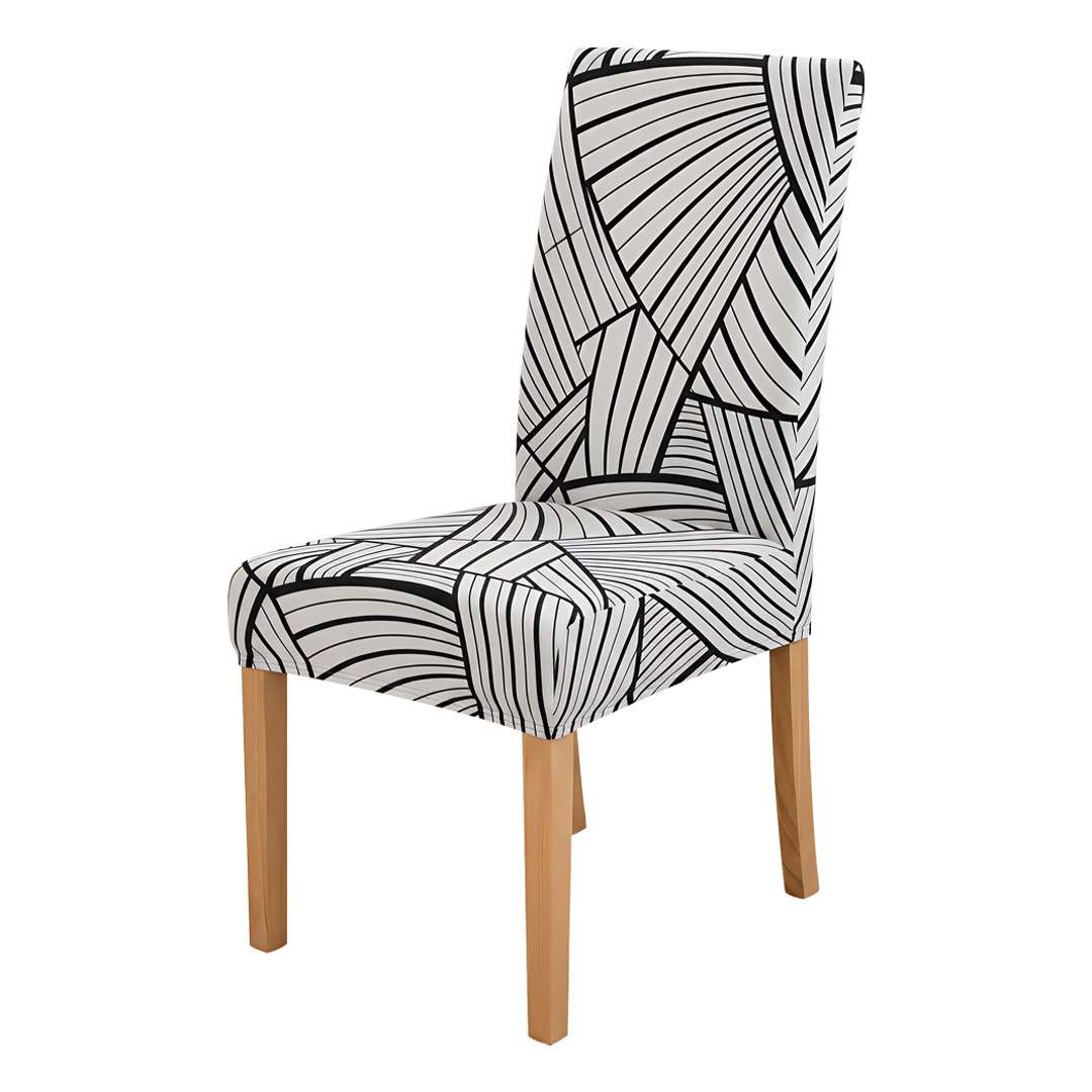 Anyseat Black Pattern Chair Cover
