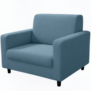 Anyseat 1-Seater Sofa Cover Grey Blue