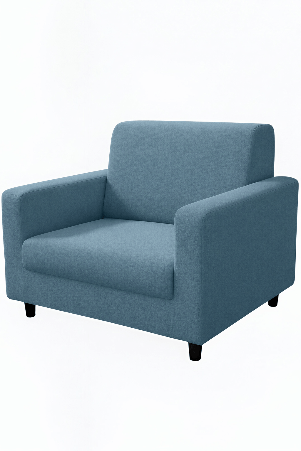 Anyseat 1-Seater Sofa Cover Grey Blue